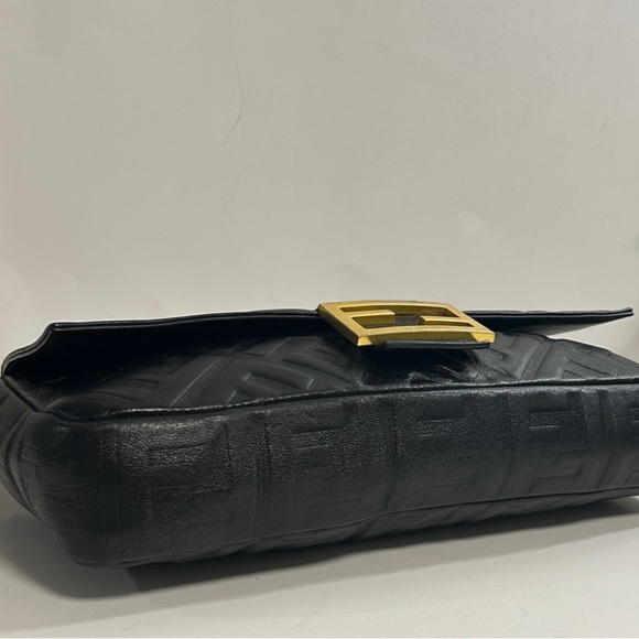 Black Leather Designer Handbag